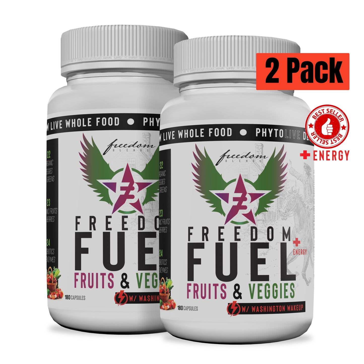 Freedom Fuel Energy Only Bundle Pack (4 Month Supply – 2 Bottles)