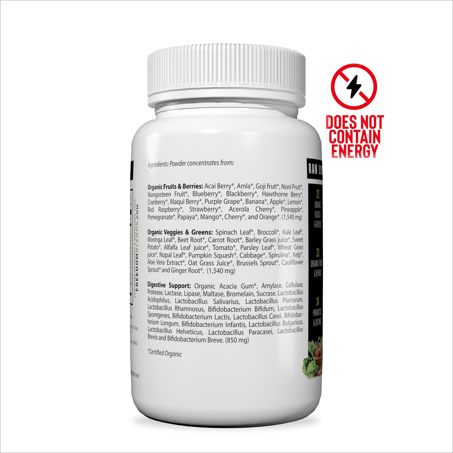 Freedom Fuel Bundle Pack with and without Energy — 2 Month Supply