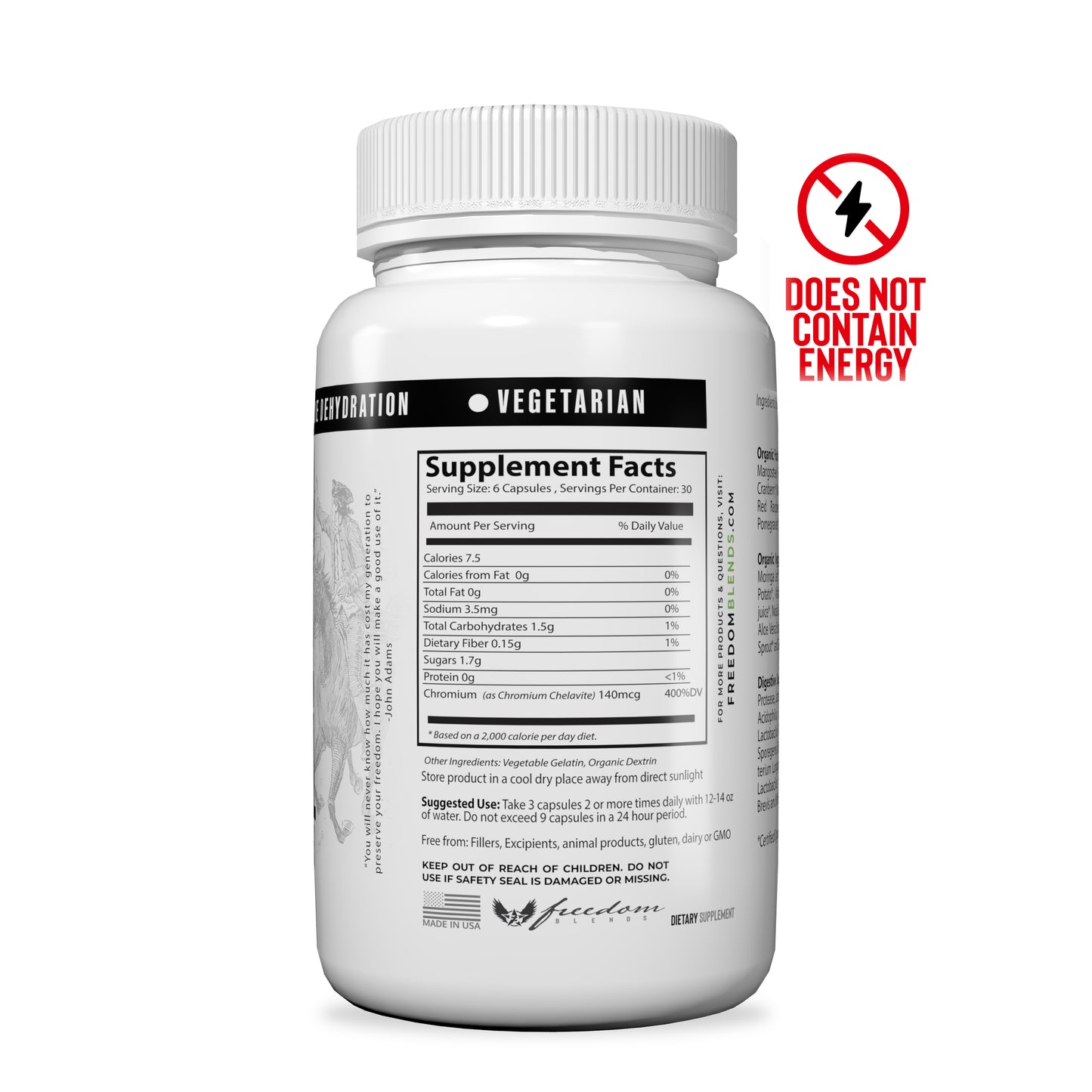 Freedom Fuel Bundle Pack with and without Energy — 2 Month Supply