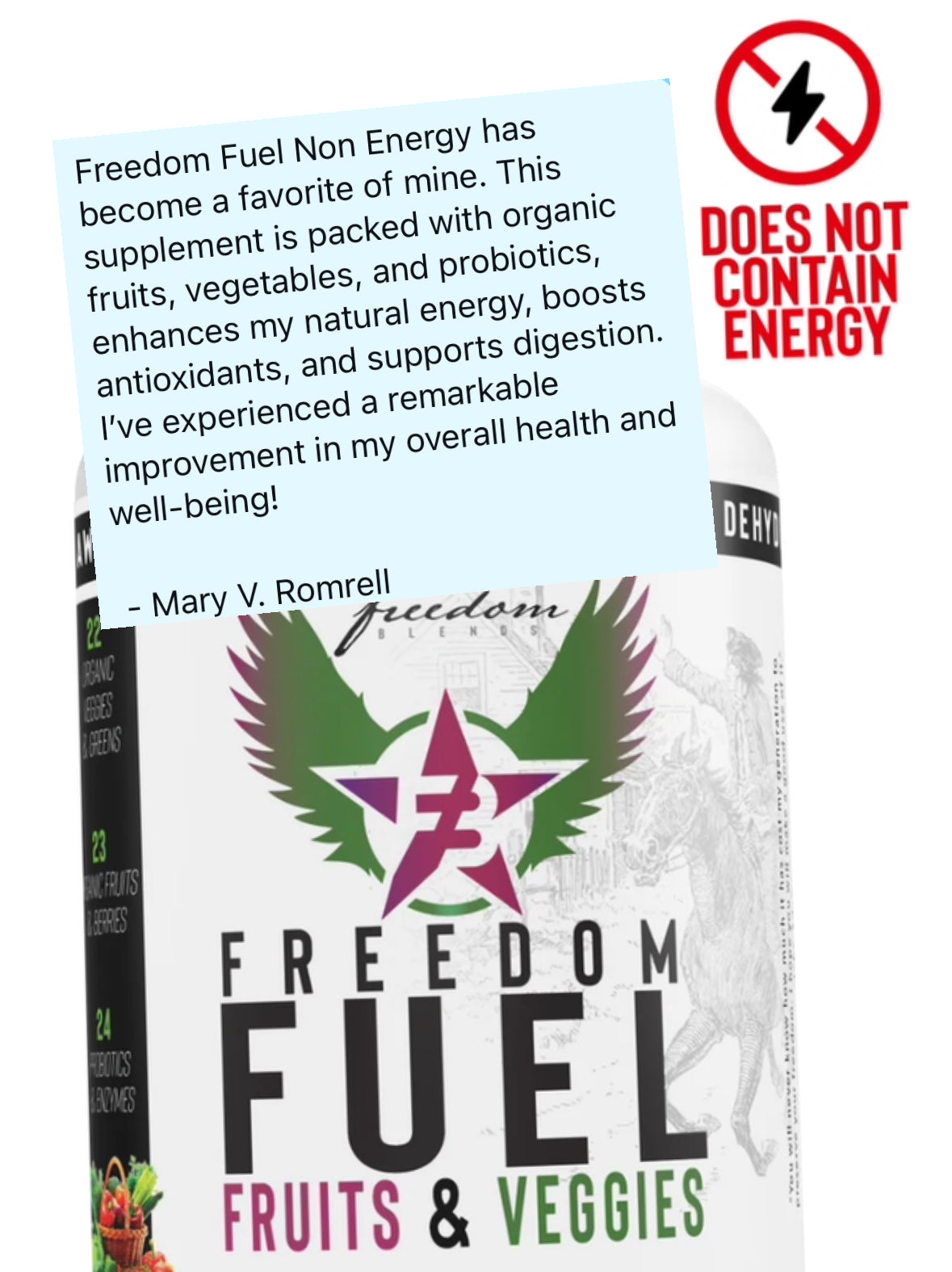 Freedom Fuel Bundle Pack with and without Energy — 2 Month Supply