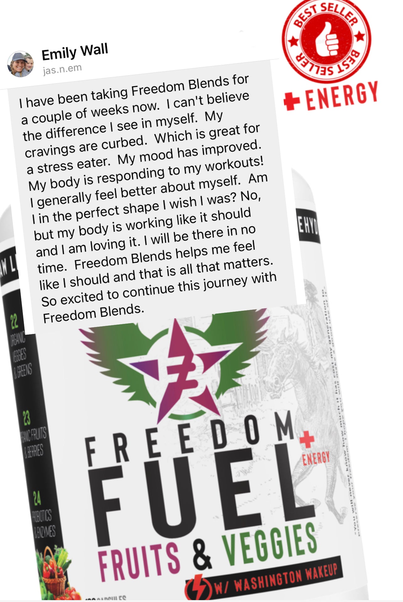 Freedom Fuel Bundle Pack with and without Energy — 2 Month Supply