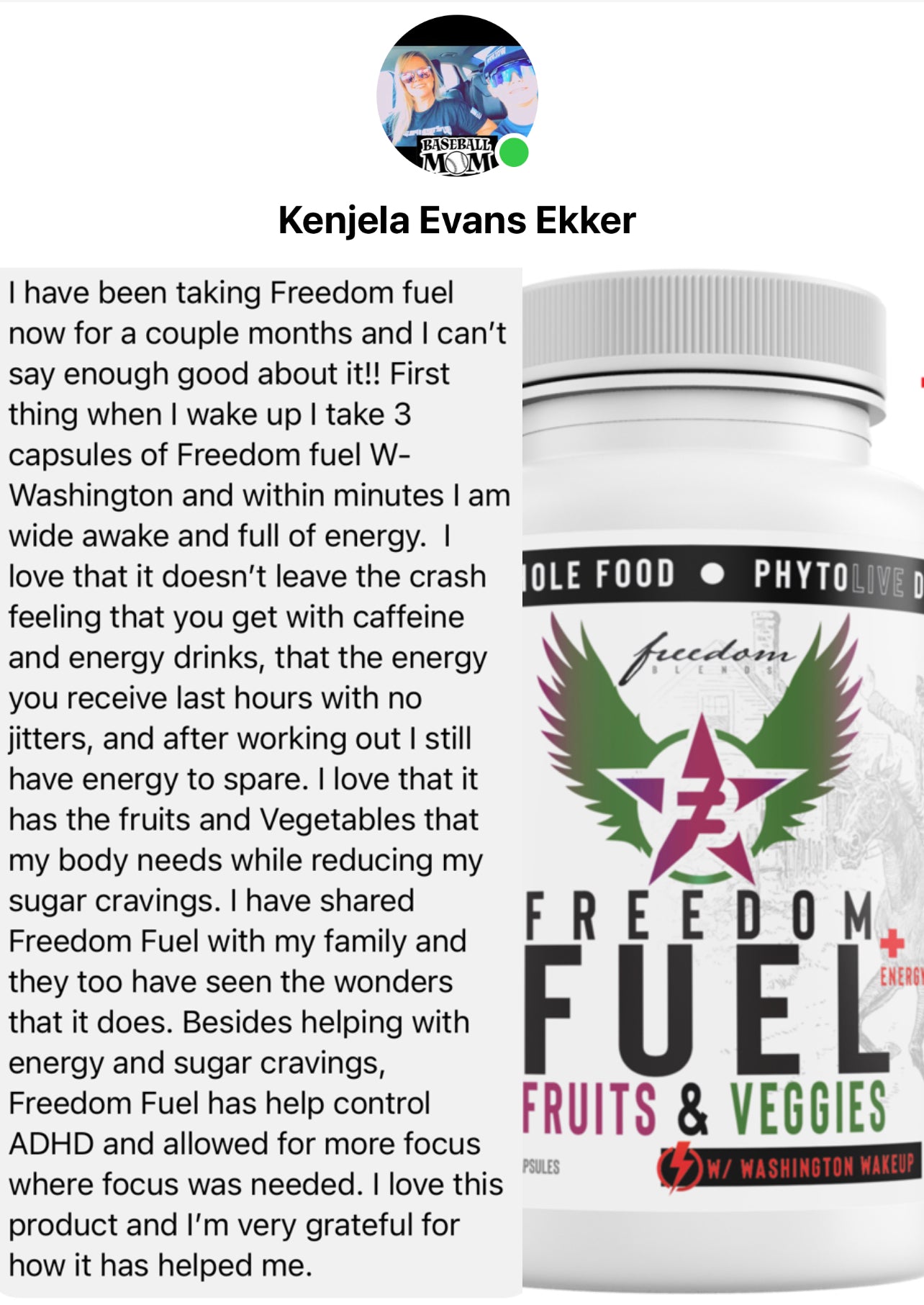 Freedom Fuel Bundle Pack with and without Energy — 2 Month Supply